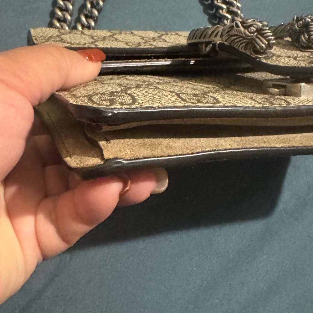 Gucci Dyonysus  GG Supreme Mini Bag Tan and Brown - Picture 2 of 12